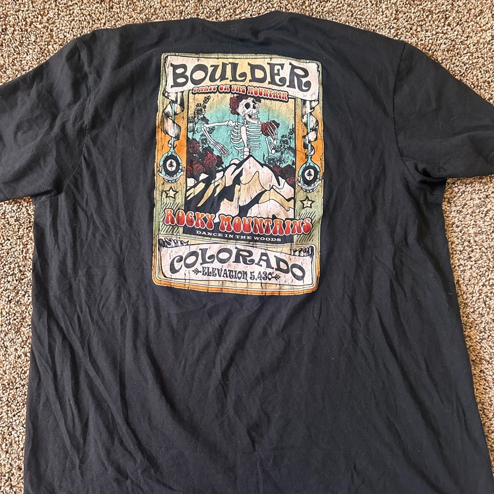 Boulder,CO Black T-Shirt